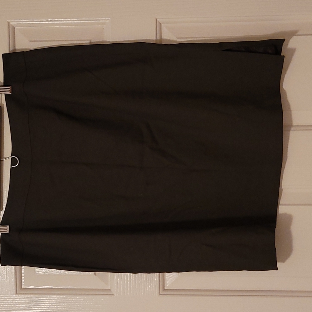 Talbot brown mini pencil skirt with flattering side slit